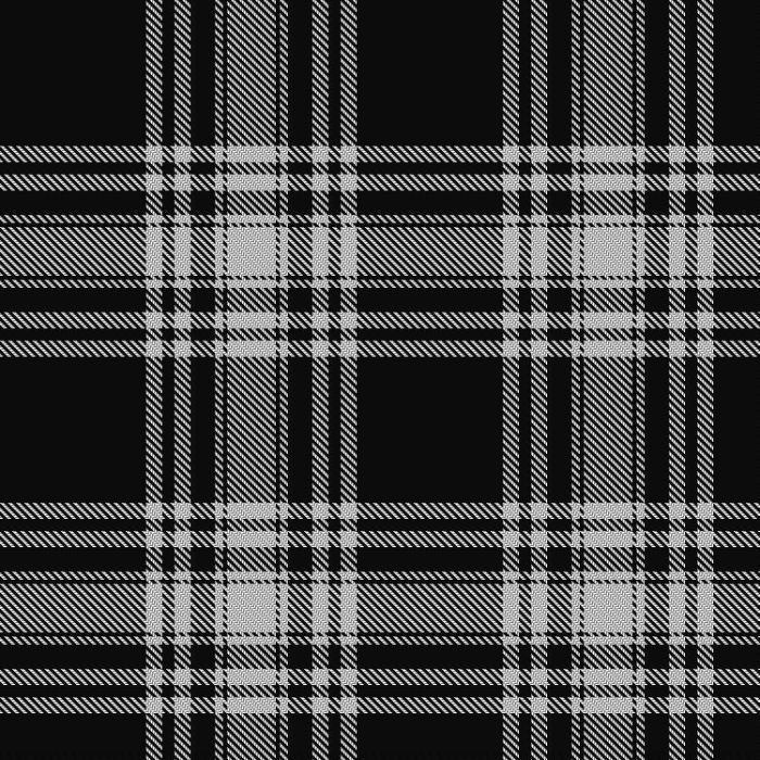 Menzies Black And white Tartan Kilt