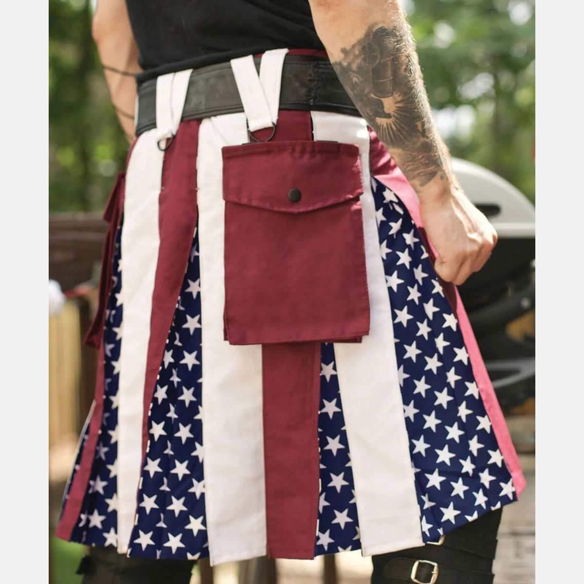 Amerikan Flag Hybrid Utility Kilt For Men