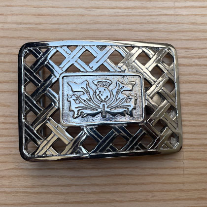 Celtic Knot Net Plater Thistle Buckle