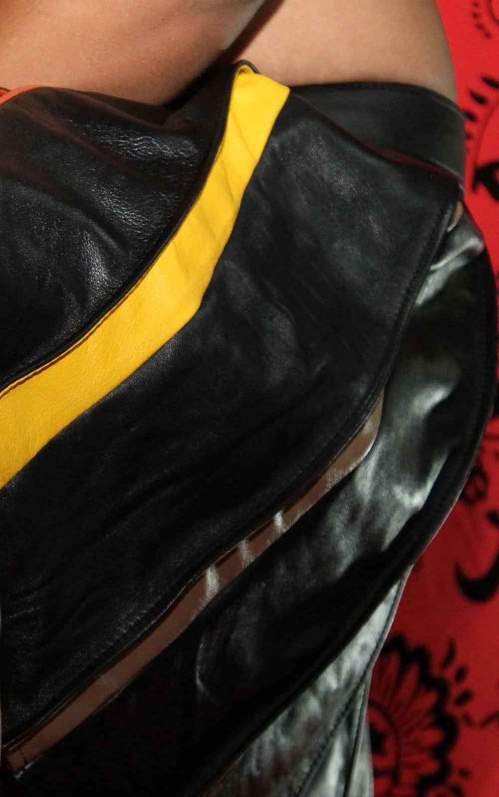 Fashion Color Pleated Leather Kilt