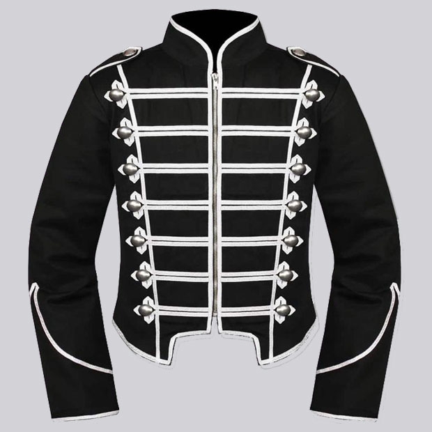 Military Drummer Jacket Black Parade Jacket Goth Punk