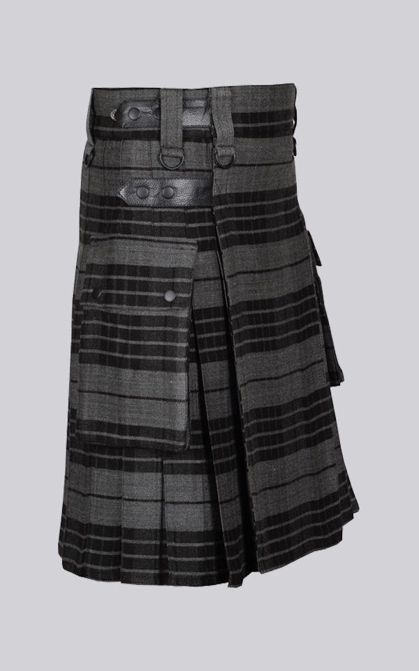 Grey Watch Tartan Utility Kilt