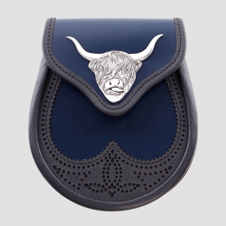Navy Matt Highland semi Dress Sporran