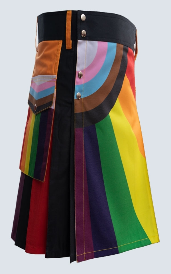 Rainbow Fashion Kilt For Men