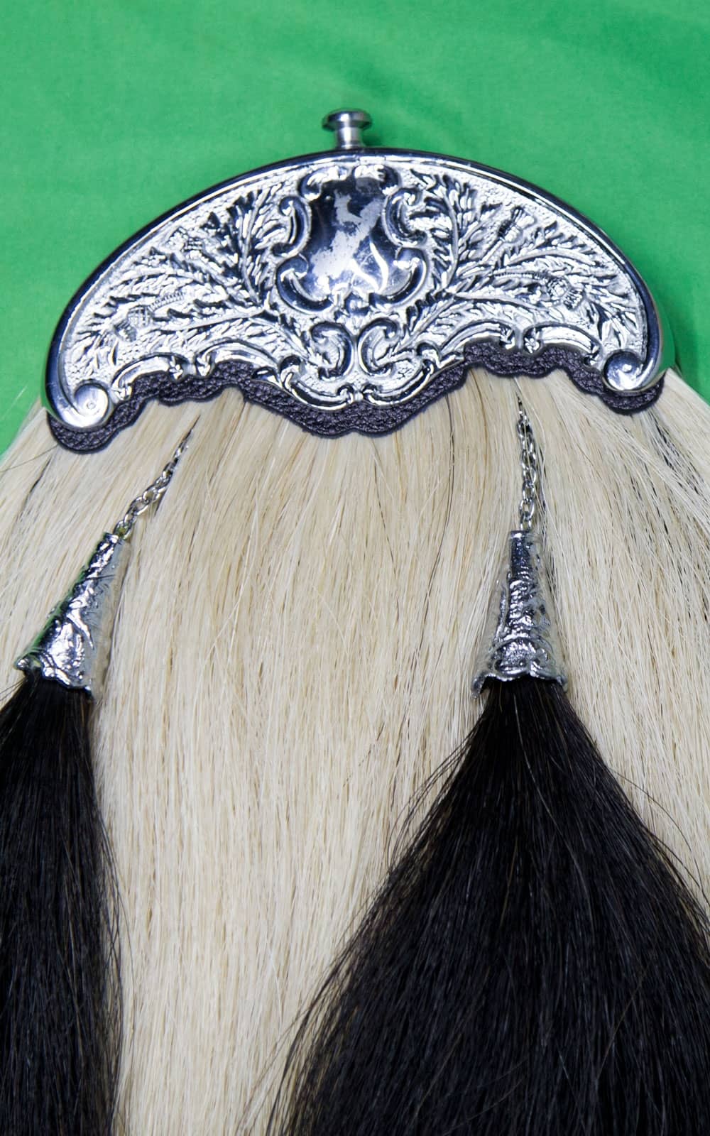 White Black Horsehair Sporran