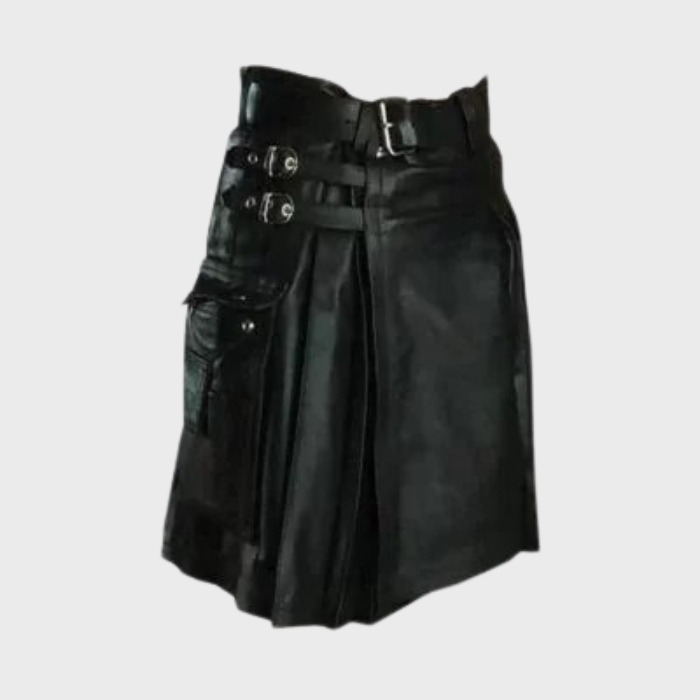 Mens Leather Kilt Vintage